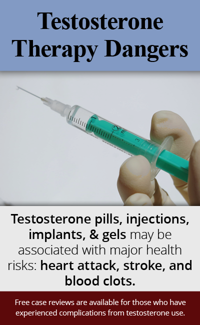 Latest News on Testosterone Therapy - Heart Attack, Stroke, and Blood Clots // Monroe Law Group